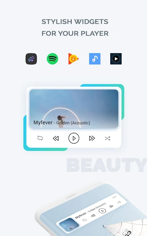 Audio Widget Pack স্ক্রিনশট 1