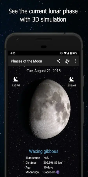 Phases of the Moon Pro Captura de pantalla 1