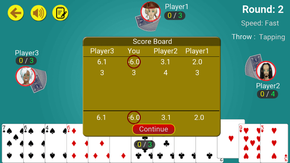 Call break : Offline Card Game 스크린샷 4