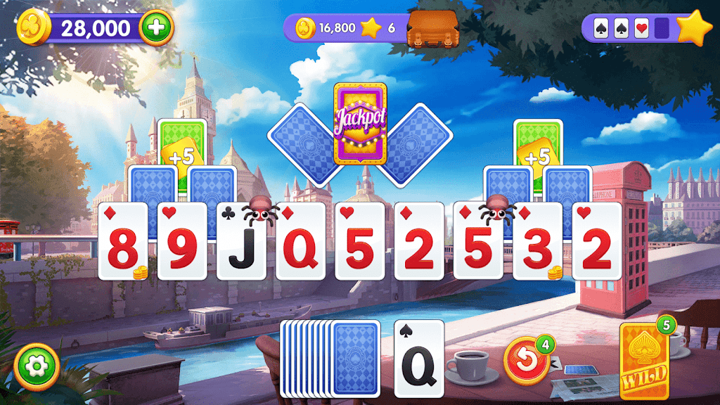 Solitaire Trip: Classic Tripeaks Card Game スクリーンショット 1