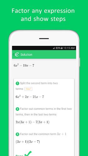 Cymath - Math Problem Solver স্ক্রিনশট 4