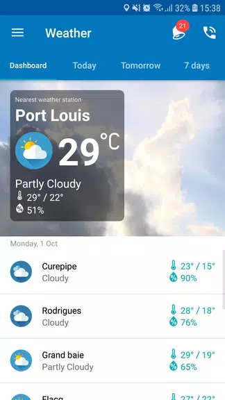 my.t weather Schermafbeelding 2