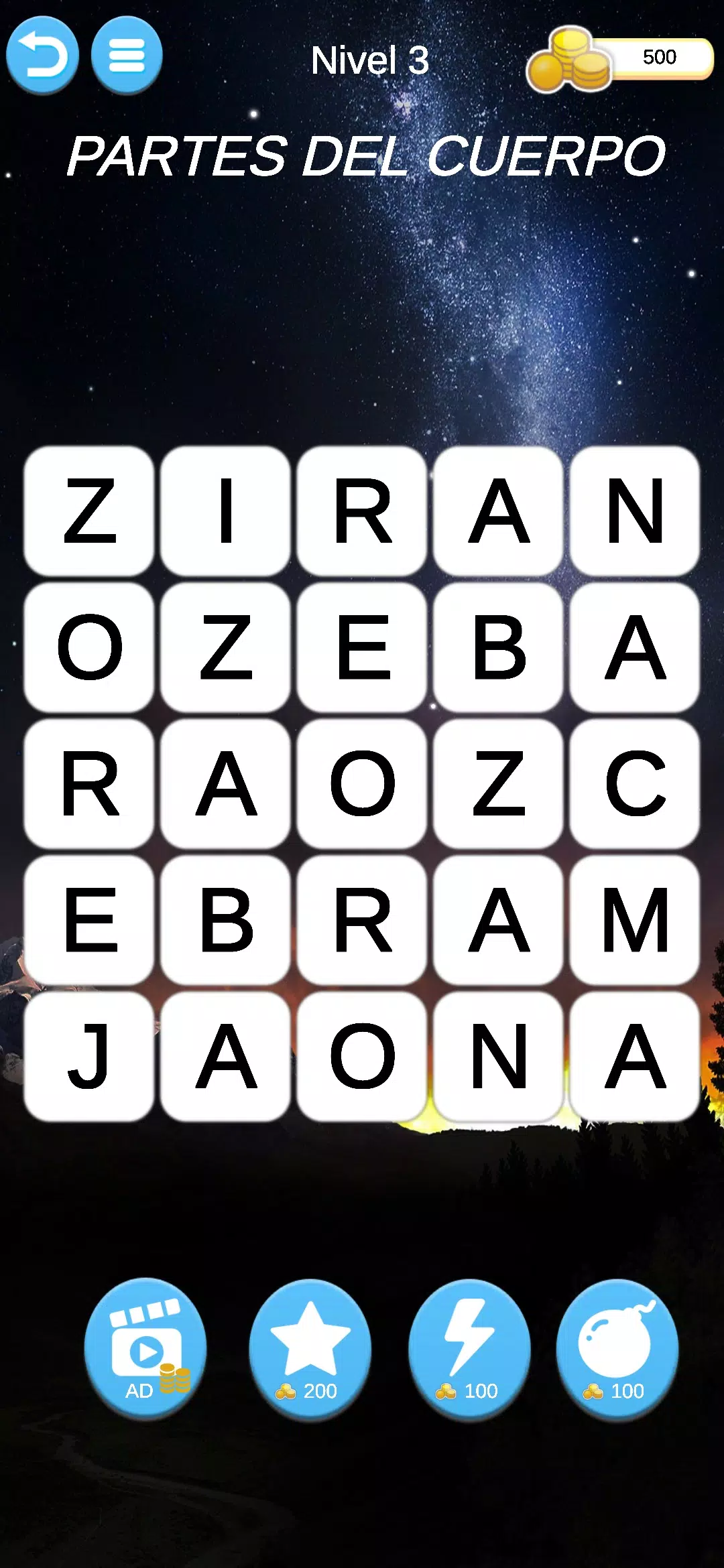 Juego Mental Palabras Zrzut ekranu 2