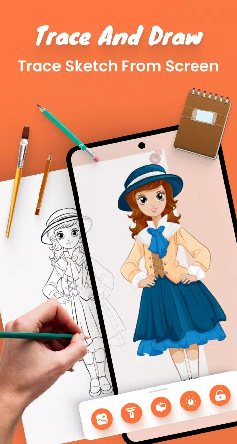 Draw sketch : Sketch and Paint Ekran Görüntüsü 3