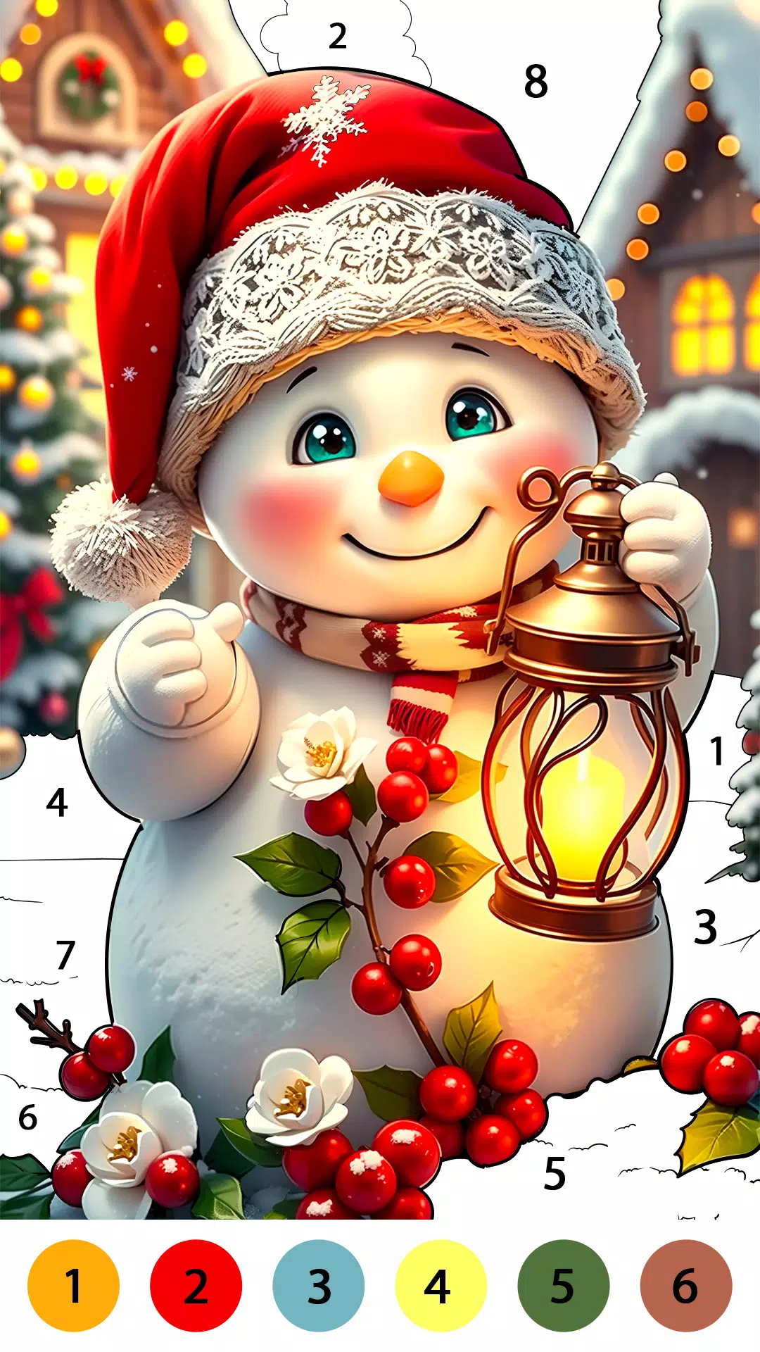 Christmas Cute Coloring Game Tangkapan skrin 3