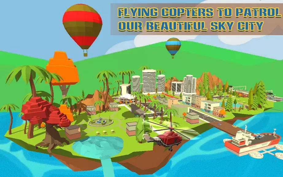 Helicopter Rescue Sky City स्क्रीनशॉट 1