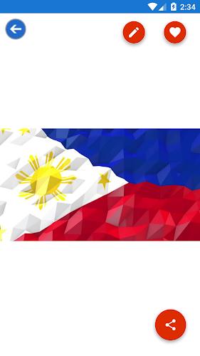 Philippines Flag Wallpaper: Fl Captura de tela 4