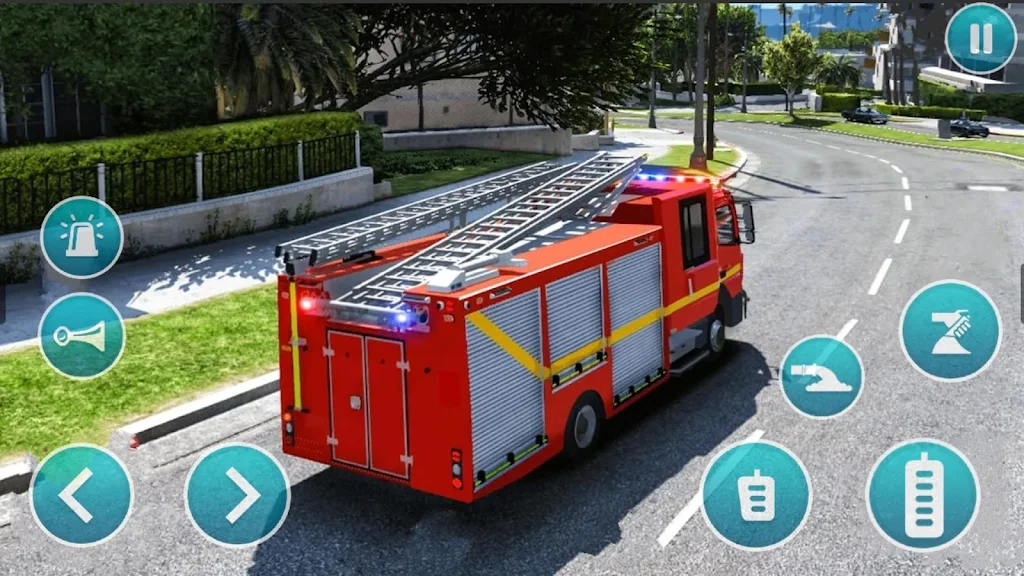 Emergency Police Fire Truck 3d スクリーンショット 3