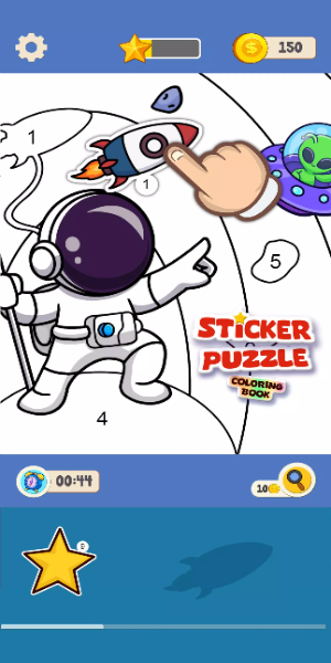 Sticker Puzzle - Coloring Book স্ক্রিনশট 1