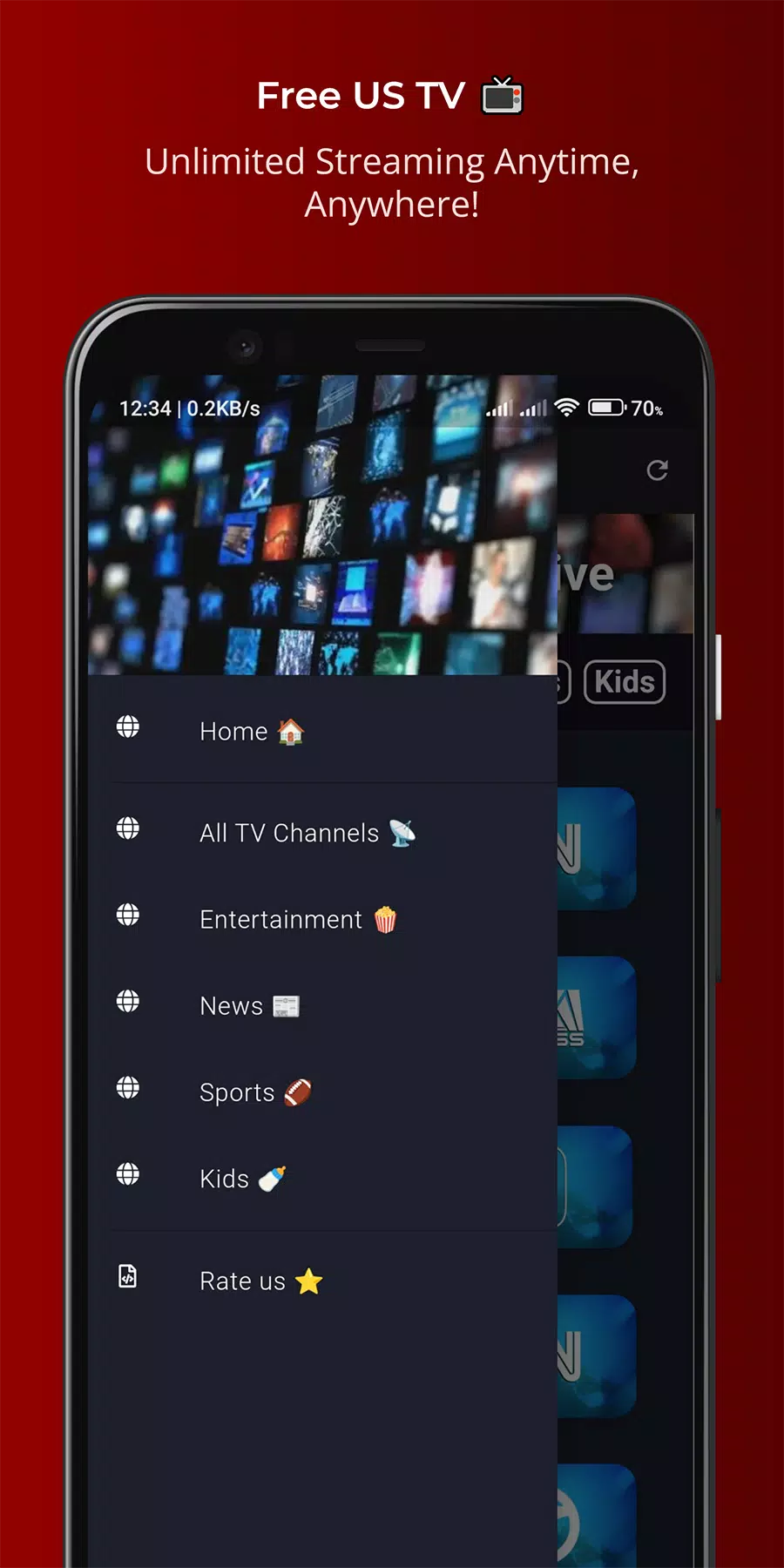 TheTVApp USA Live Ekran Görüntüsü 3