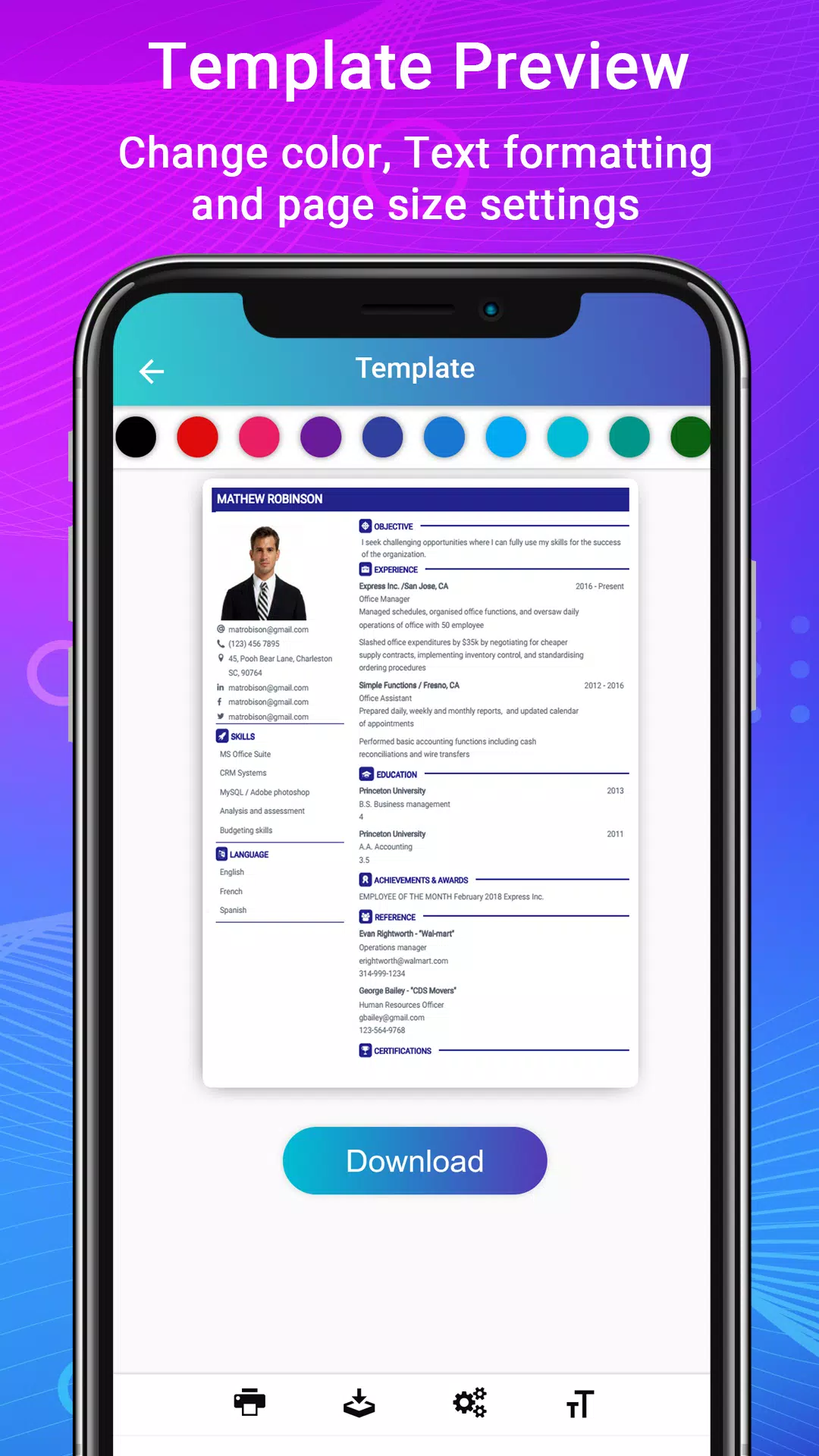 Resume - Intelligent CV maker Screenshot 4