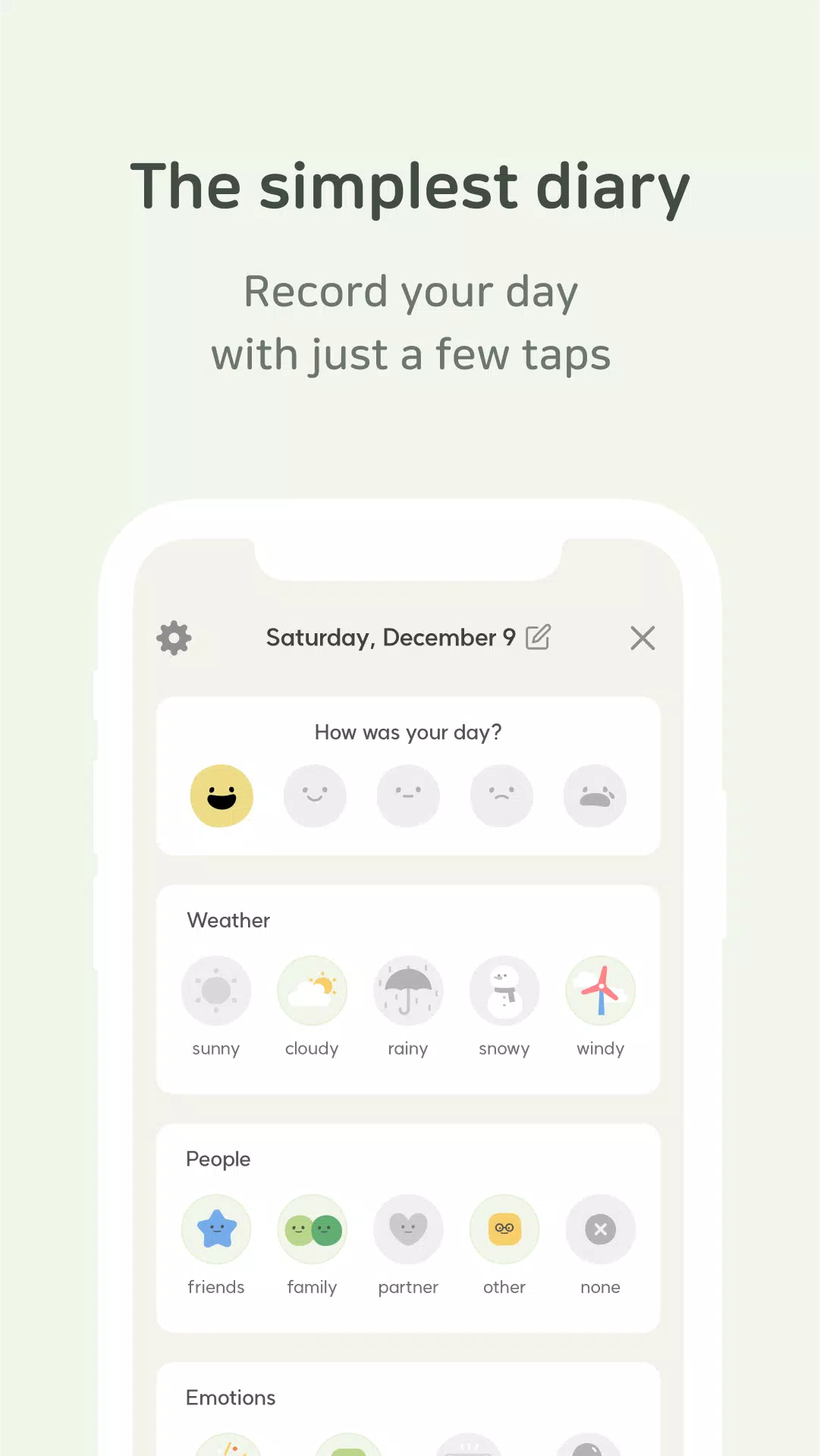 DailyBean: Journal plus simple Capture d'écran 2