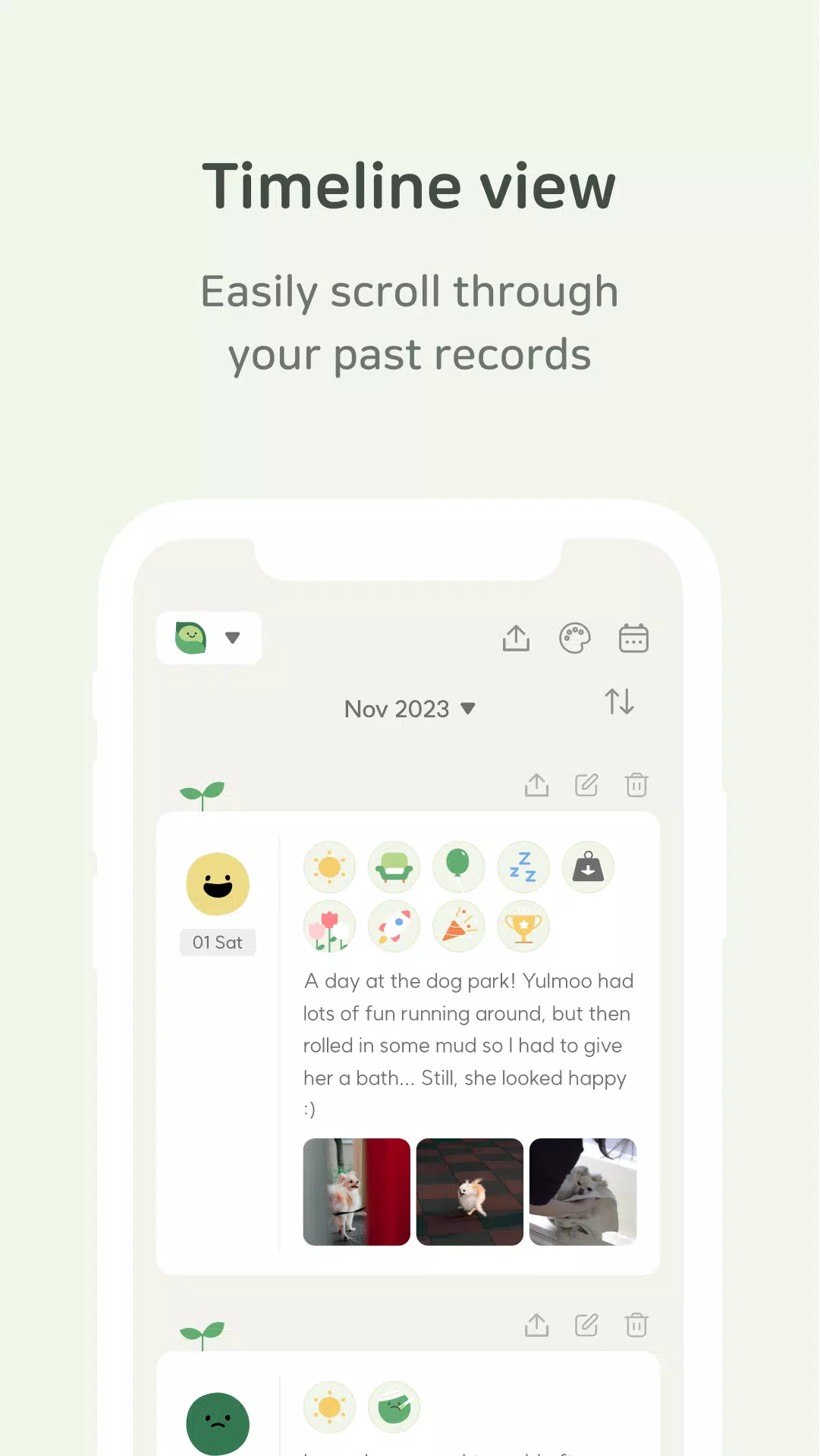 DailyBean: Journal plus simple Capture d'écran 4