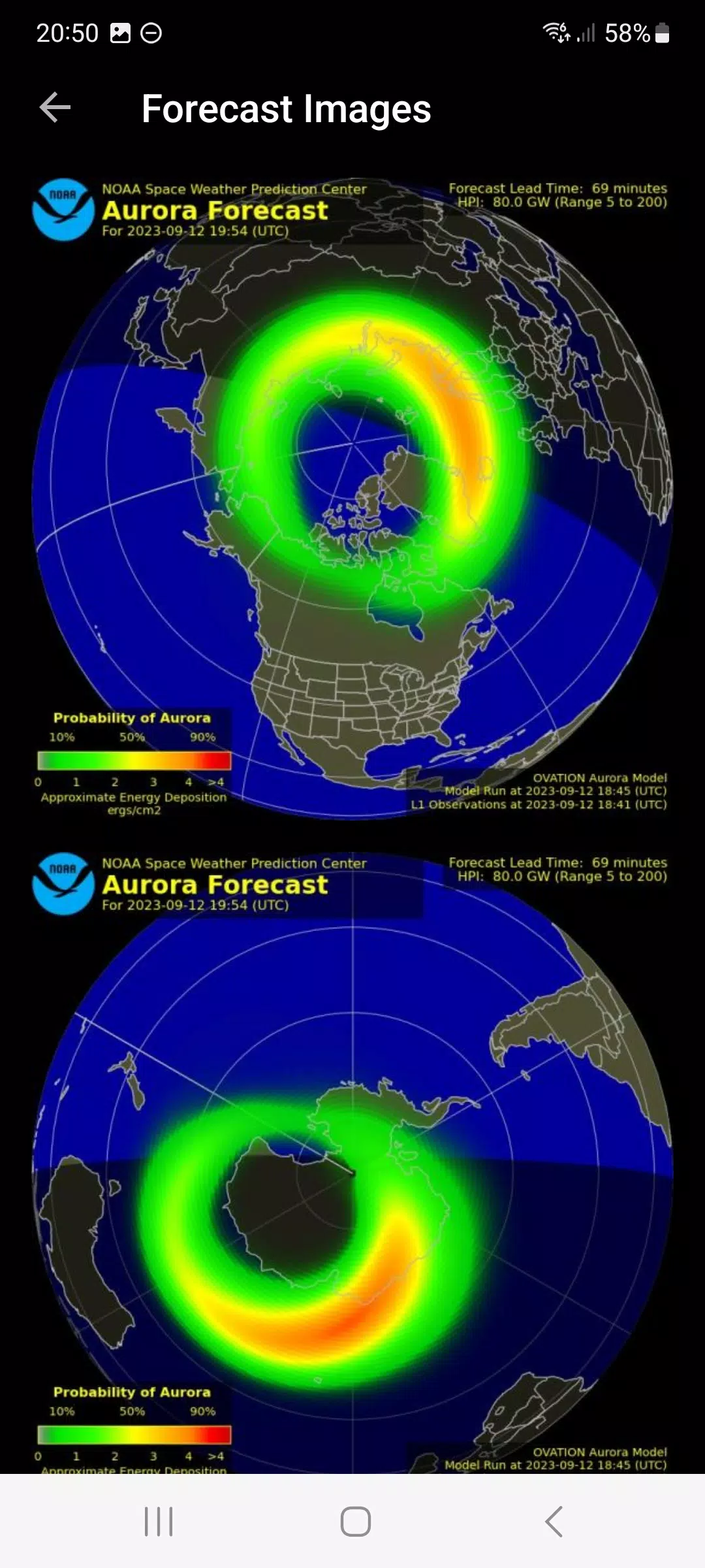 My Aurora Forecast 스크린샷 4