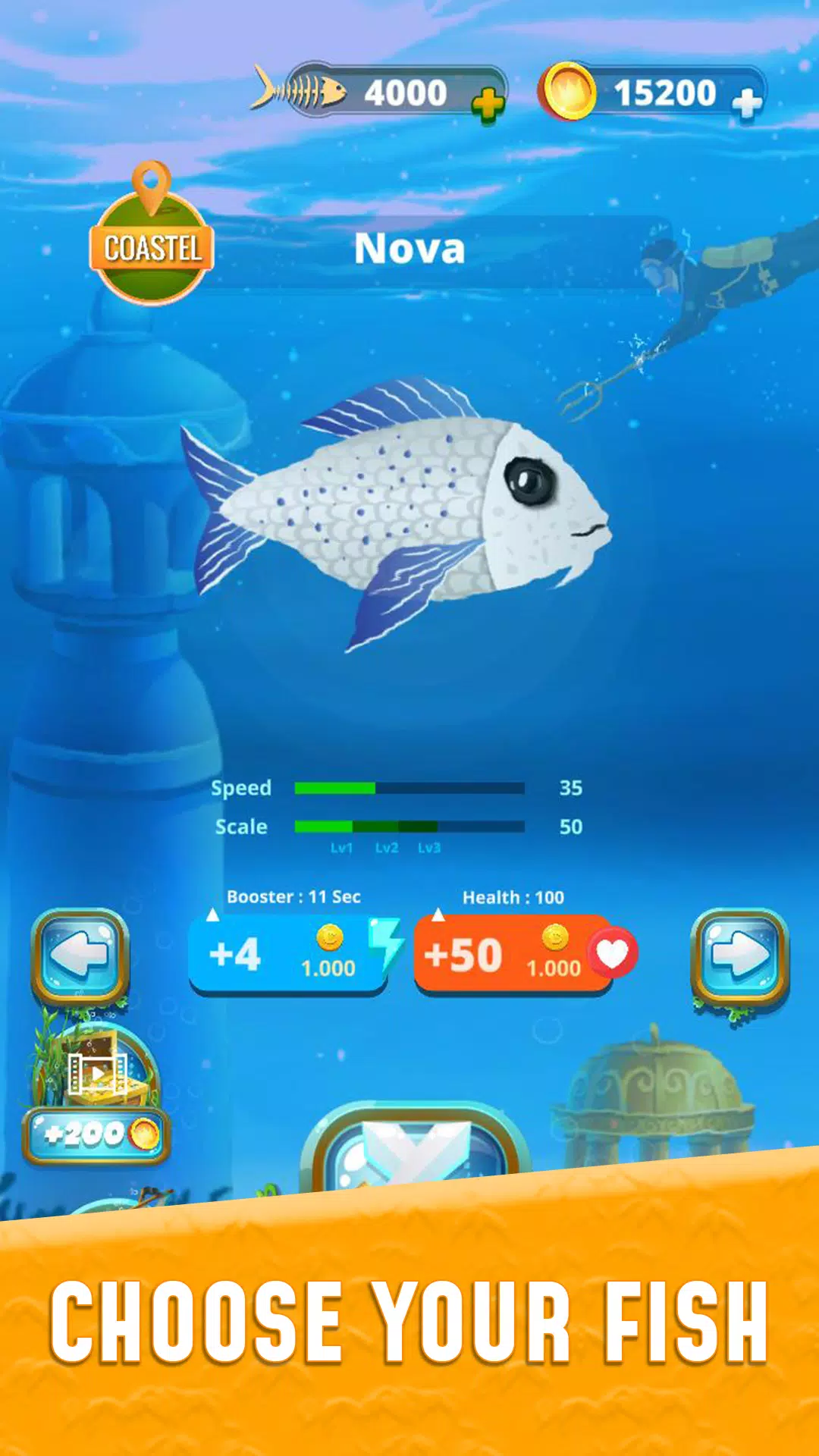 Grow Fish.io : Fish Hunter Schermafbeelding 3