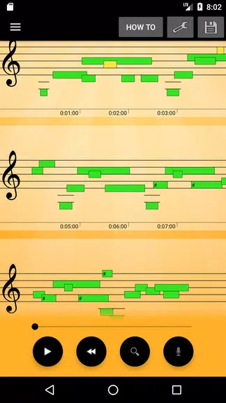 Schermata Note Recognition Trial 1