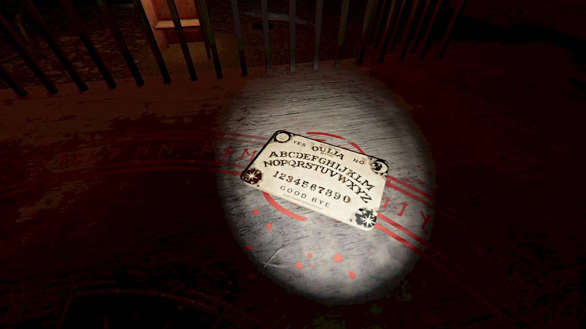 Junta Ouija en fasmofobia como parte de un artículo sobre objetos malditos.