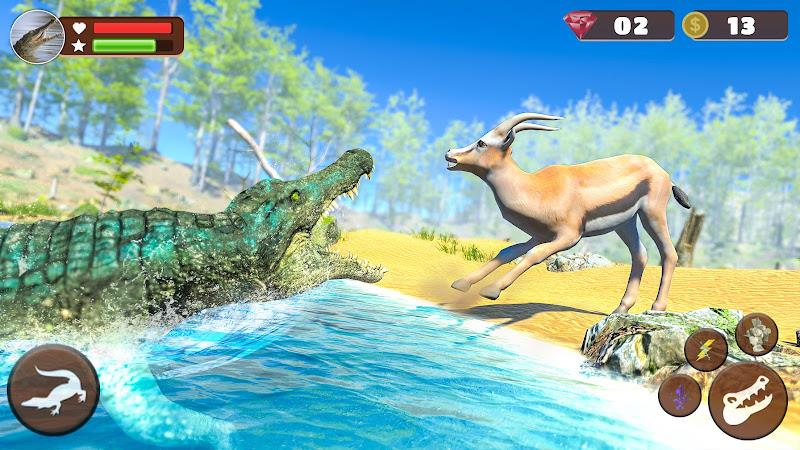 Wild Crocodile Family Sim Game Captura de pantalla 3