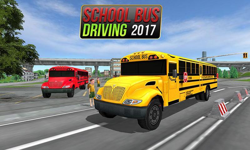 School Bus Driving Game ภาพหน้าจอ 1