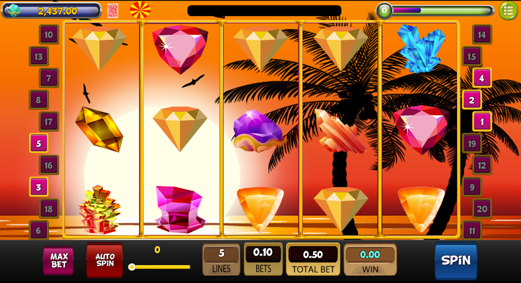Jewel & Gems Wilds Slot! Скриншот 3