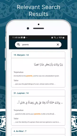 Learn Quran Tafsir Captura de pantalla 2