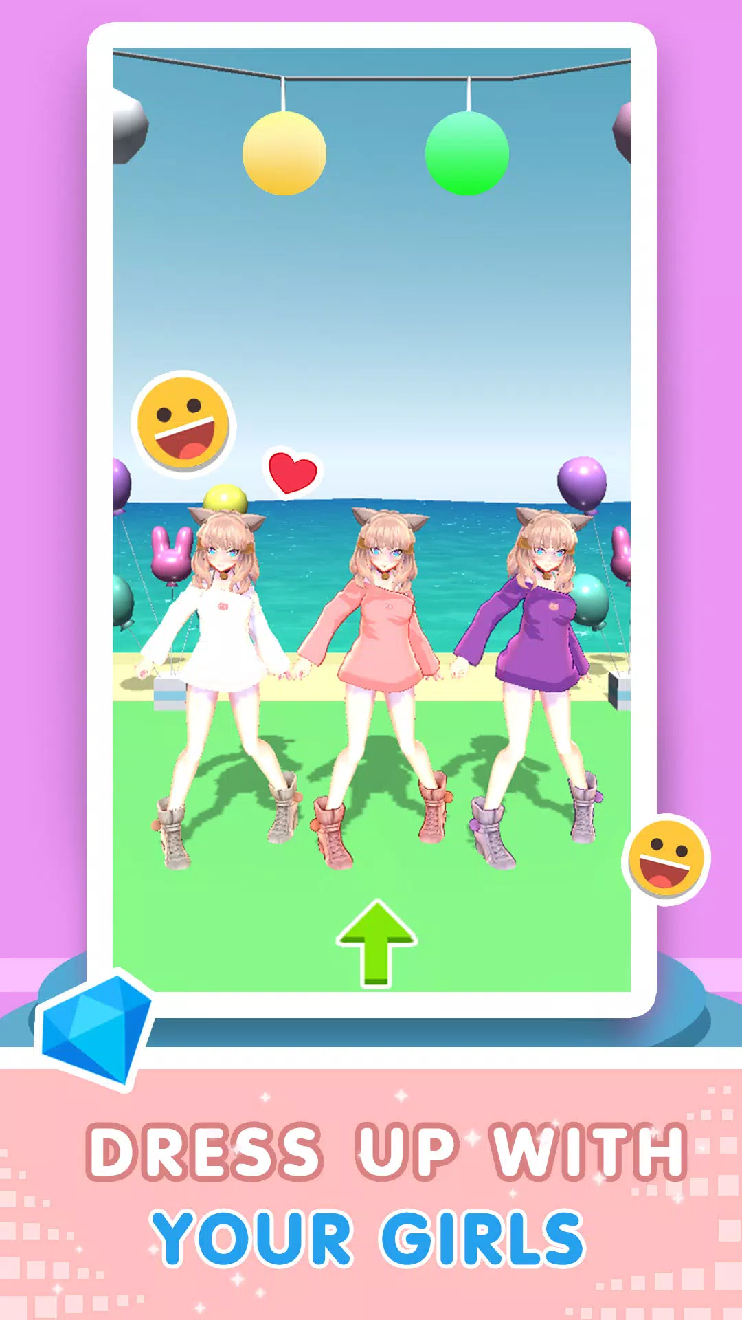 Schermata Flirt up - dress up hotties 3