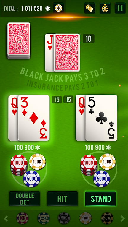 Blackjack 21 - Vegas Casino স্ক্রিনশট 2