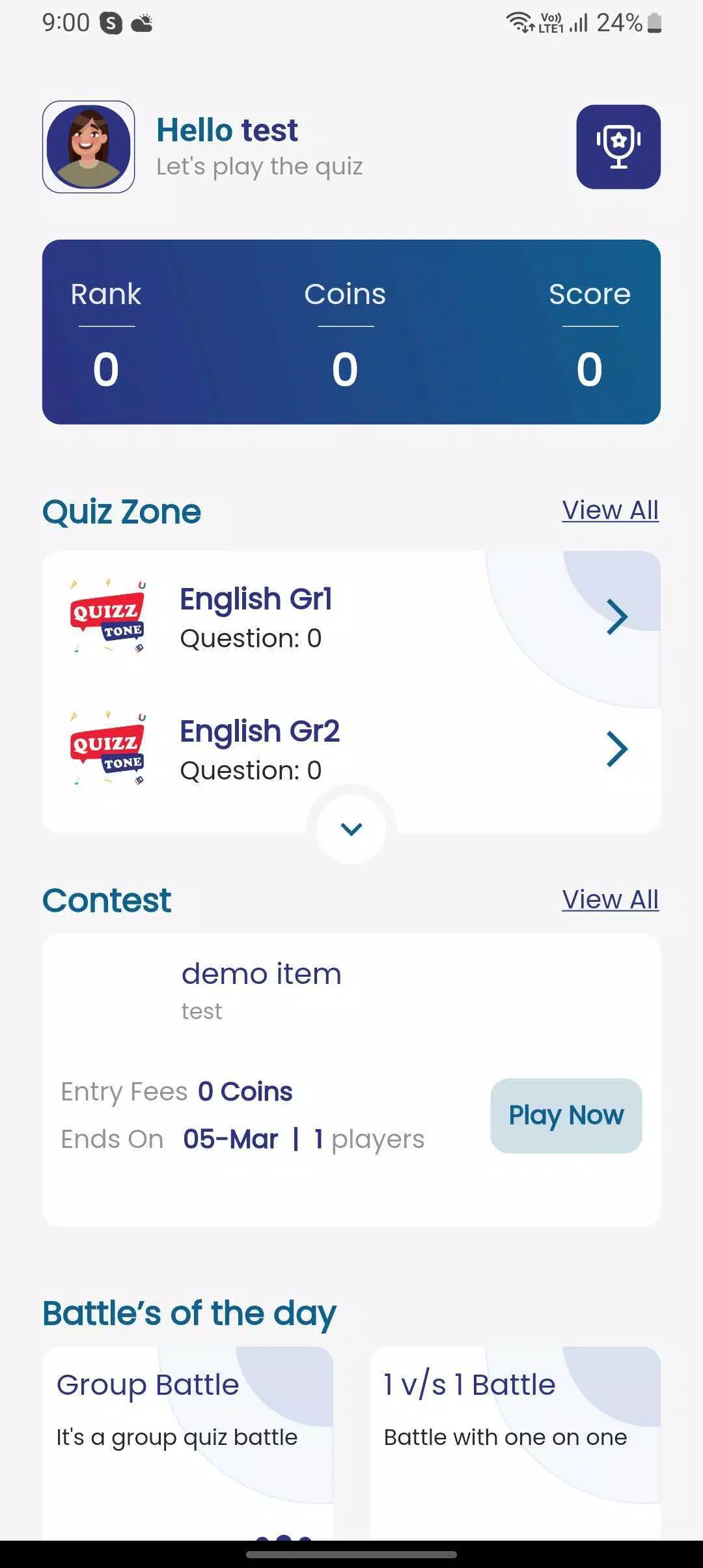 quizztone ภาพหน้าจอ 2