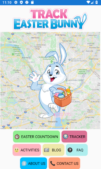 The Easter Bunny Tracker Tangkapan skrin 1