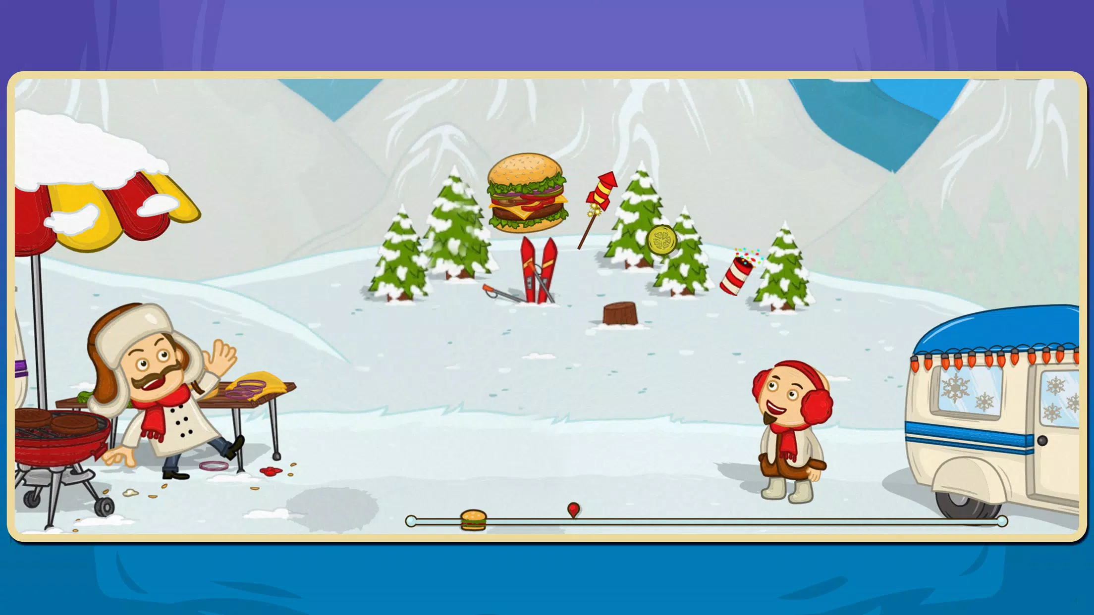 Mad Burger 2: Xmas edition ဖန်သားပြင်ဓာတ်ပုံ 1