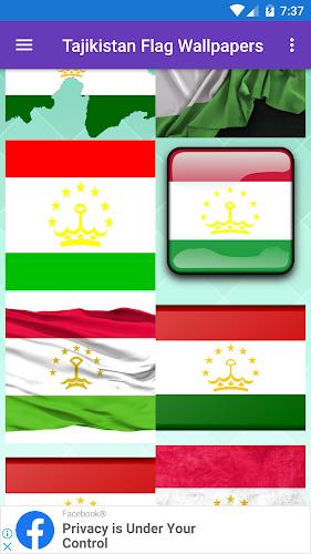 Tajikistan Flag Wallpaper: Fla Tangkapan skrin 3