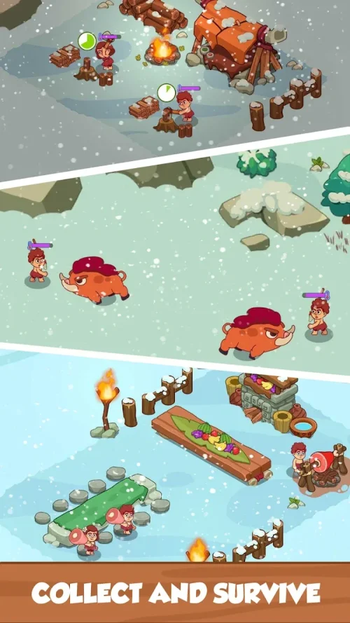 Icy Village: Tycoon Survival ภาพหน้าจอ 1