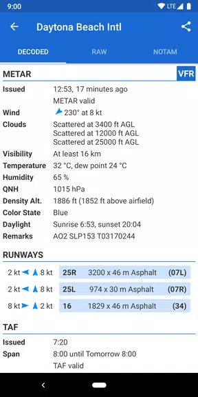 Avia Weather - METAR & TAF Ảnh chụp màn hình 2