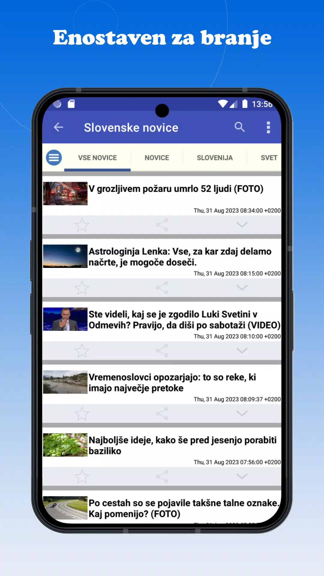 Slovenija Novice Capture d'écran 3