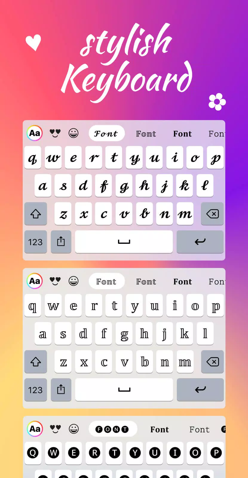 Fonts Keyboard Themes & Emoji應用截圖第3張