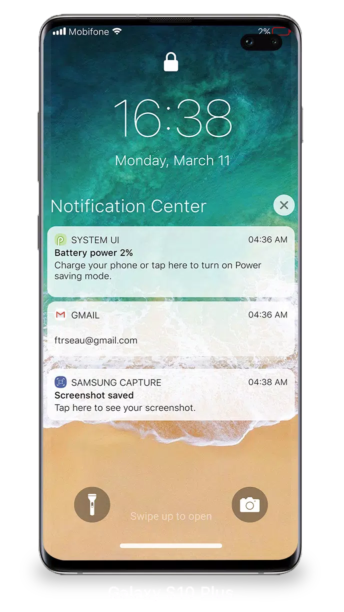 Schermata Lock Screen iOS 15 4