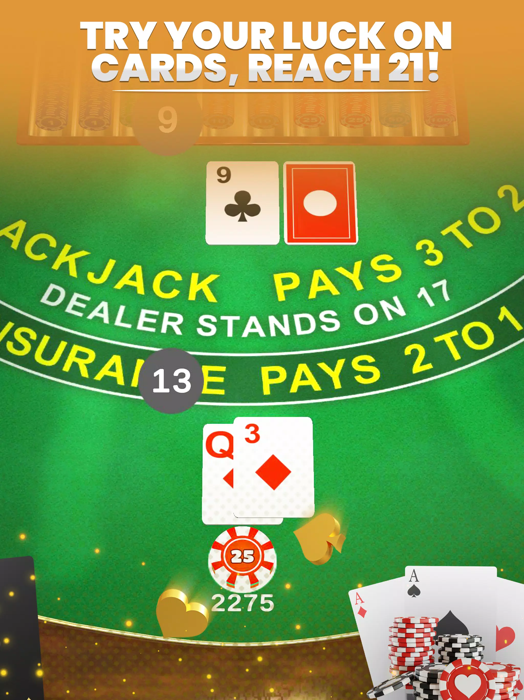 Mega Blackjack - 3D Casino MOD Zrzut ekranu 1