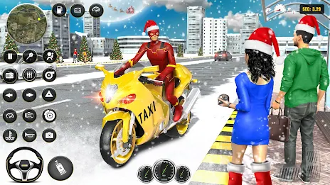 Superhero Bike Taxi Bike Games Tangkapan skrin 1