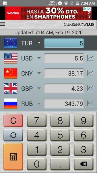 Currency Plus Screenshot 1