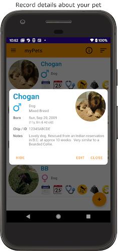 myPets - Pet Manager स्क्रीनशॉट 2