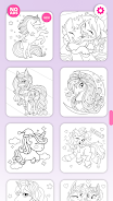 My Little Unicorn Coloring應用截圖第3張