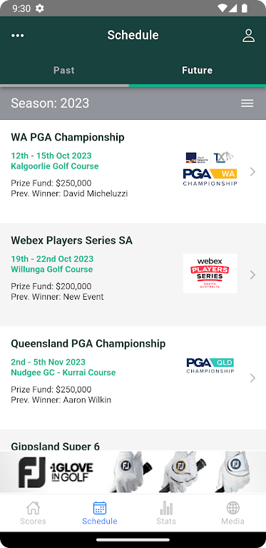 PGA Tour of Australasia應用截圖第2張