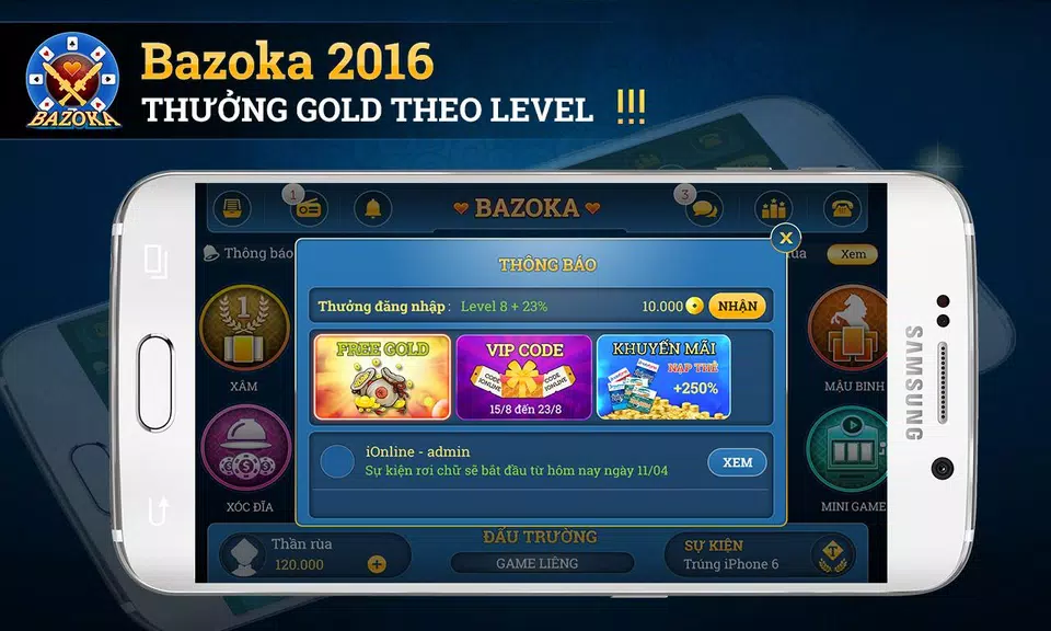 Bazoka - game bai online 2016 Screenshot 2
