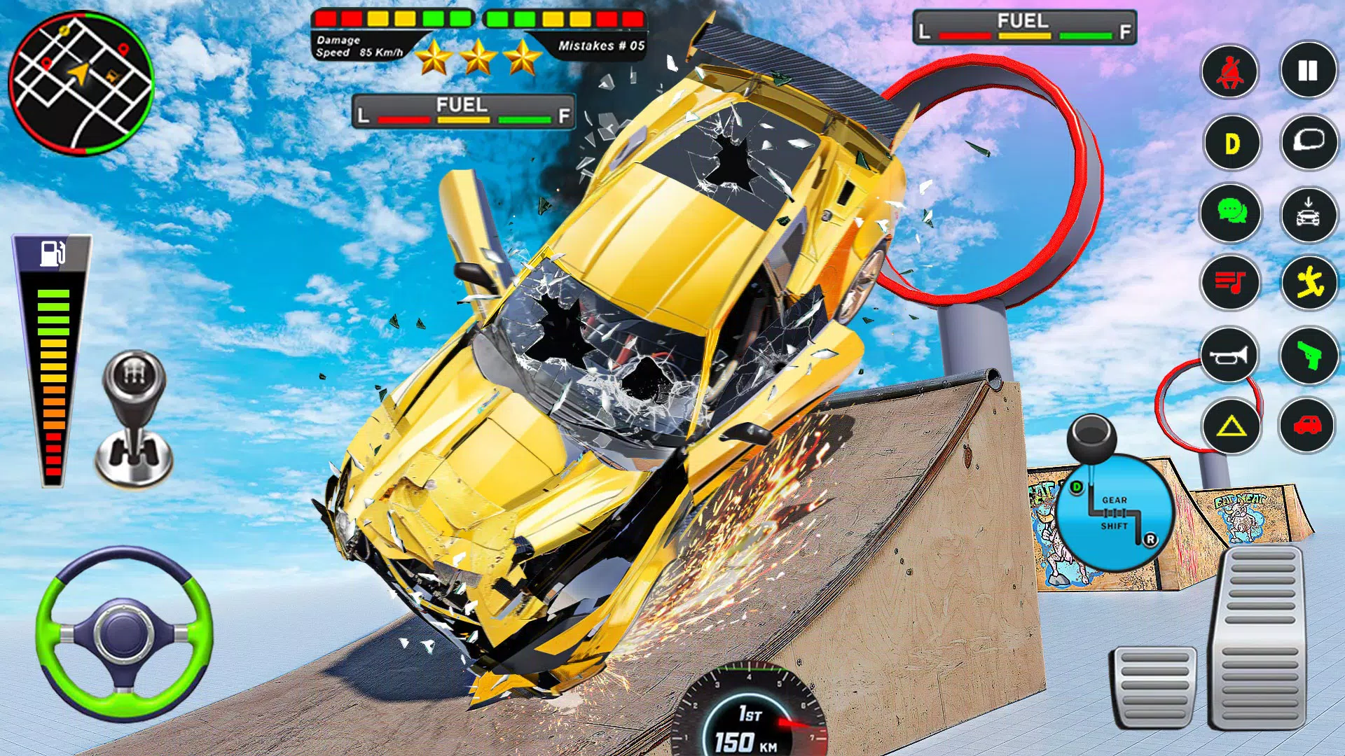 Mega Ramp Car Crash Simulator Ảnh chụp màn hình 4