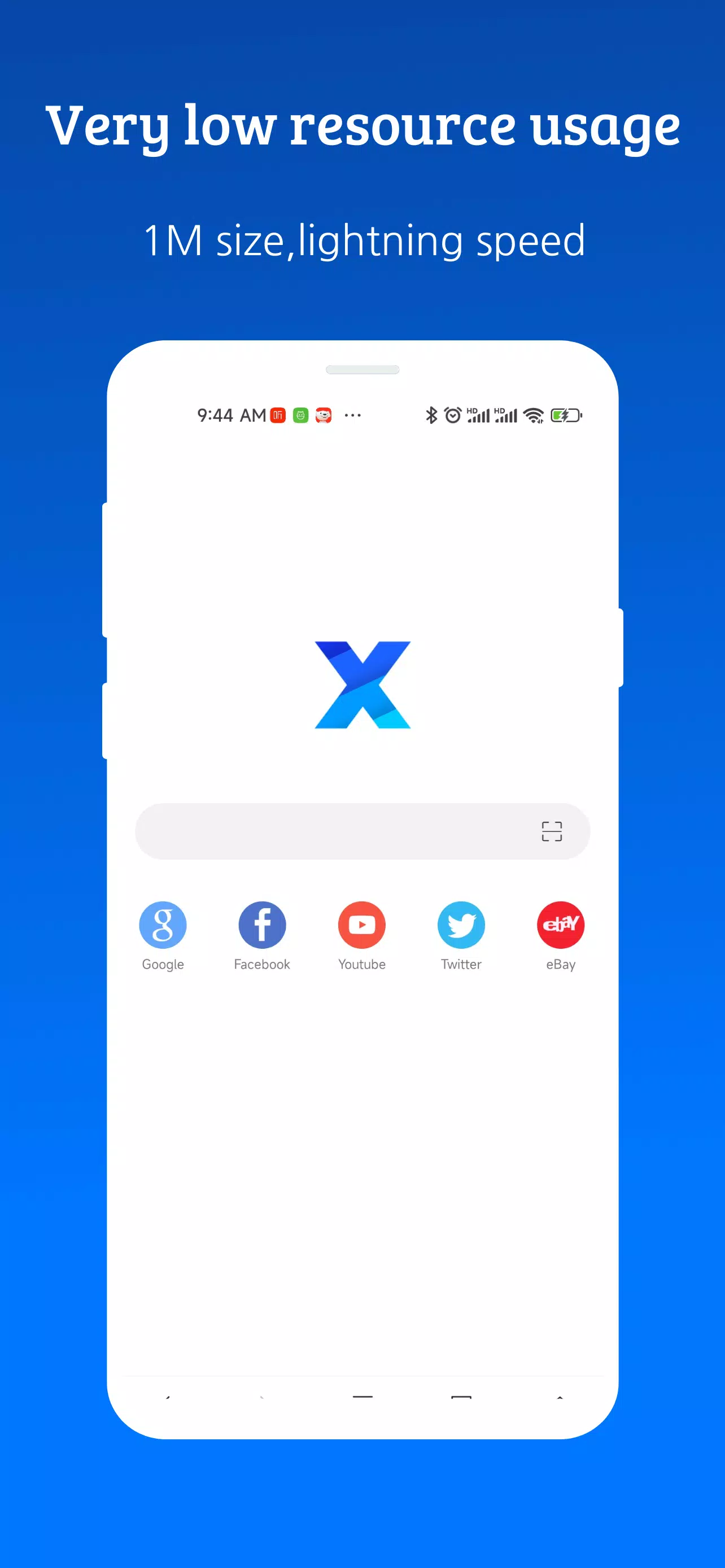 XBrowser - Mini & Super fast スクリーンショット 1