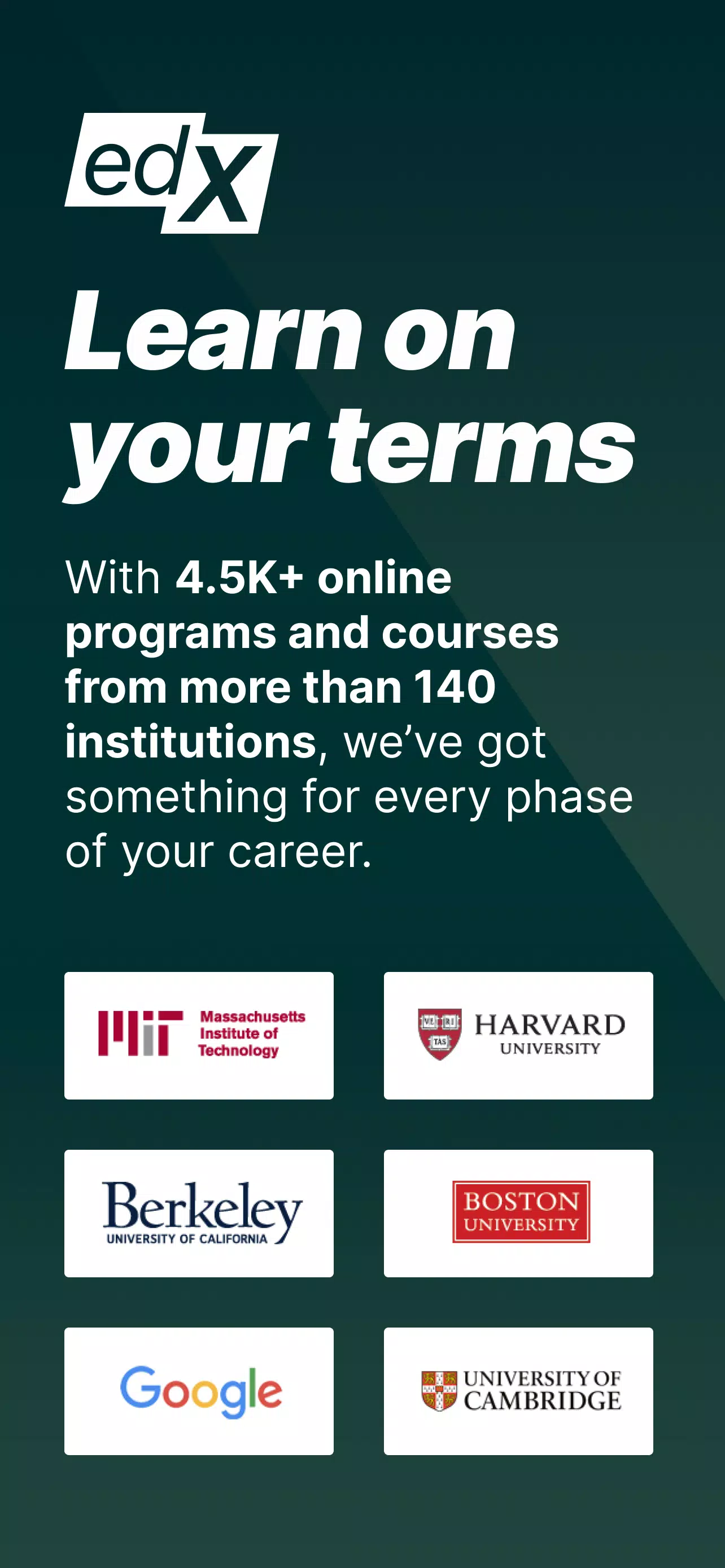 edX: Courses by Harvard & MIT Screenshot 1