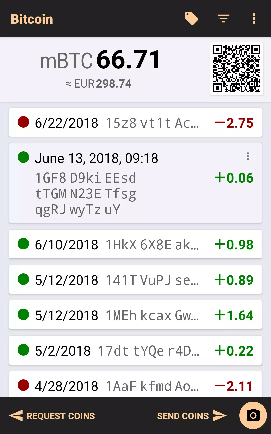 Bitcoin Wallet應用截圖第1張