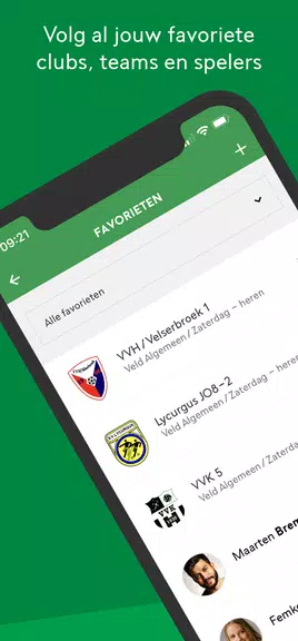 Schermata Voetbal.nl - De officiële app 1