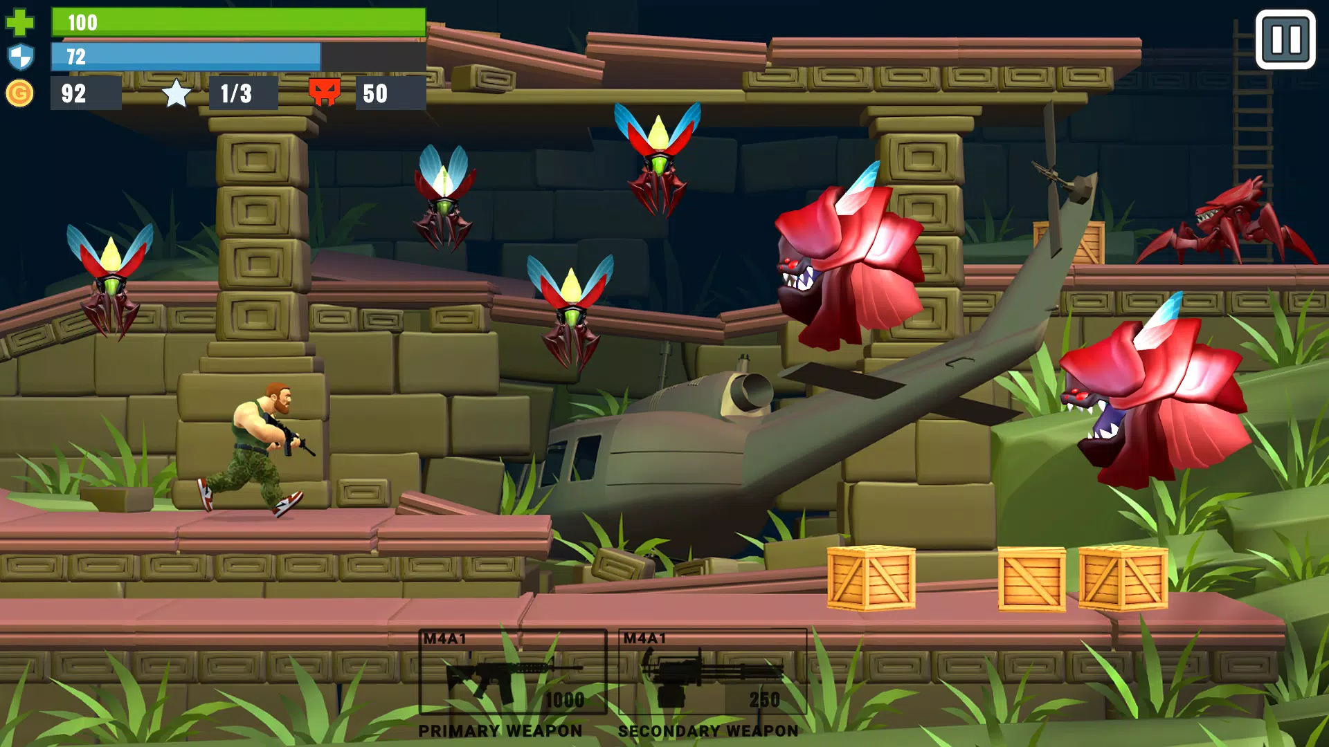 Metal Brother. 2D Offline Game Tangkapan skrin 4