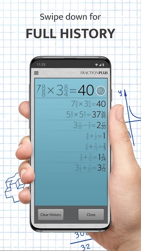 Fraction Calculator Plus ภาพหน้าจอ 1